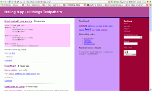 A simple 3-column fluid-width that copes well with big font sizes and is pretty easy to customise. Feeling Plum